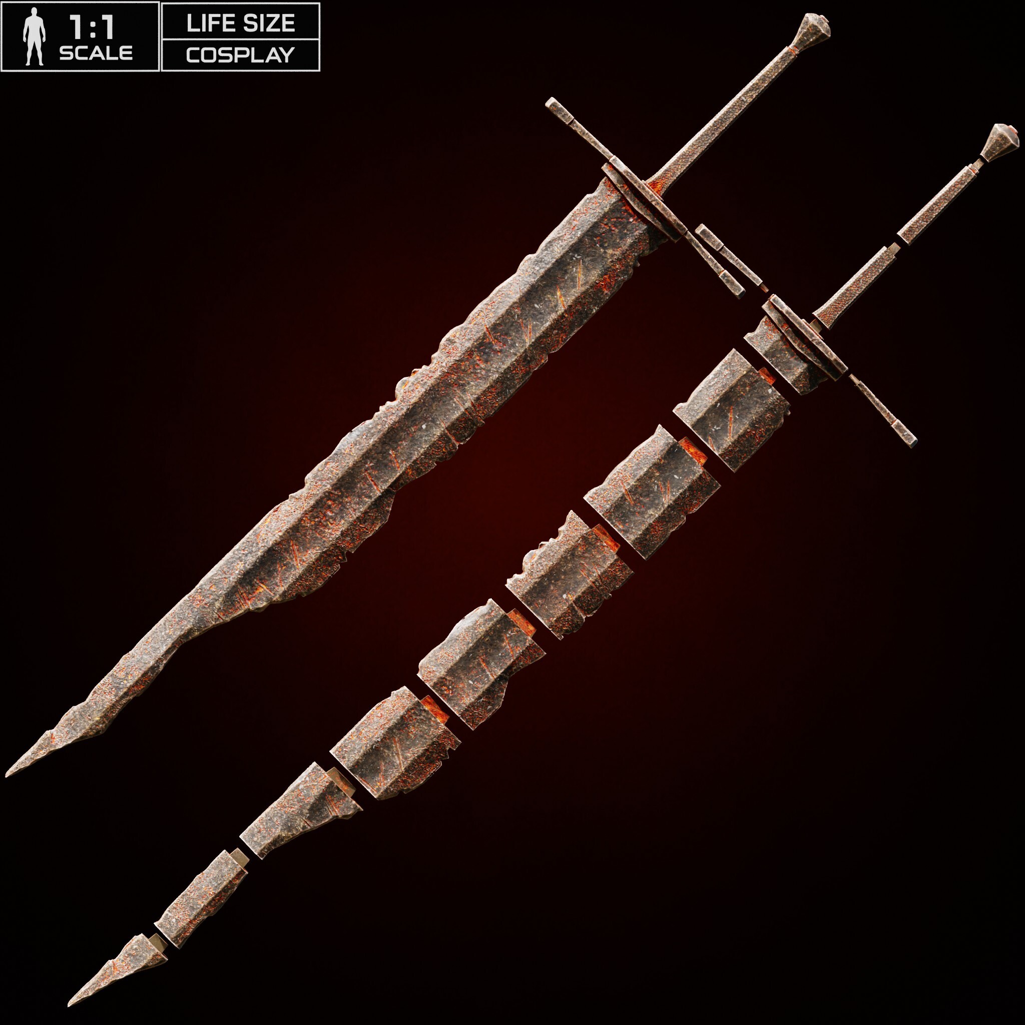 GAEL GREATSWORD REAL SIZE COSPLAY – Dark Souls Fan Art