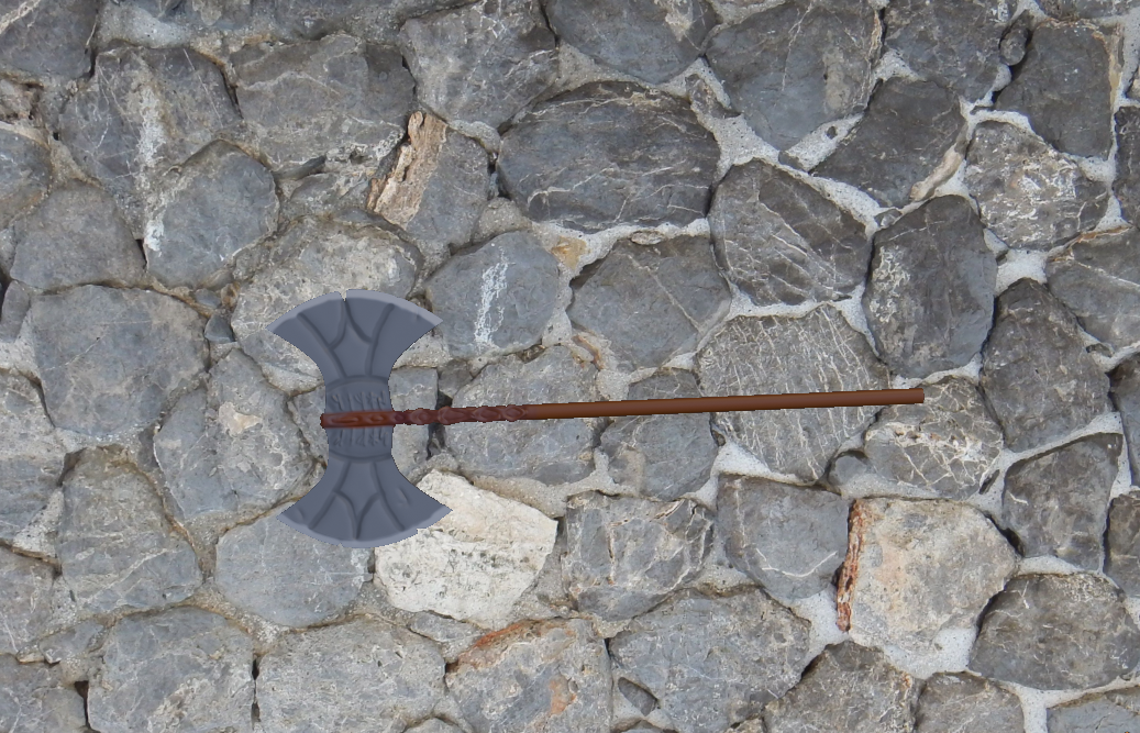 Miniatura 2 do modelo 3D Double Battleaxe