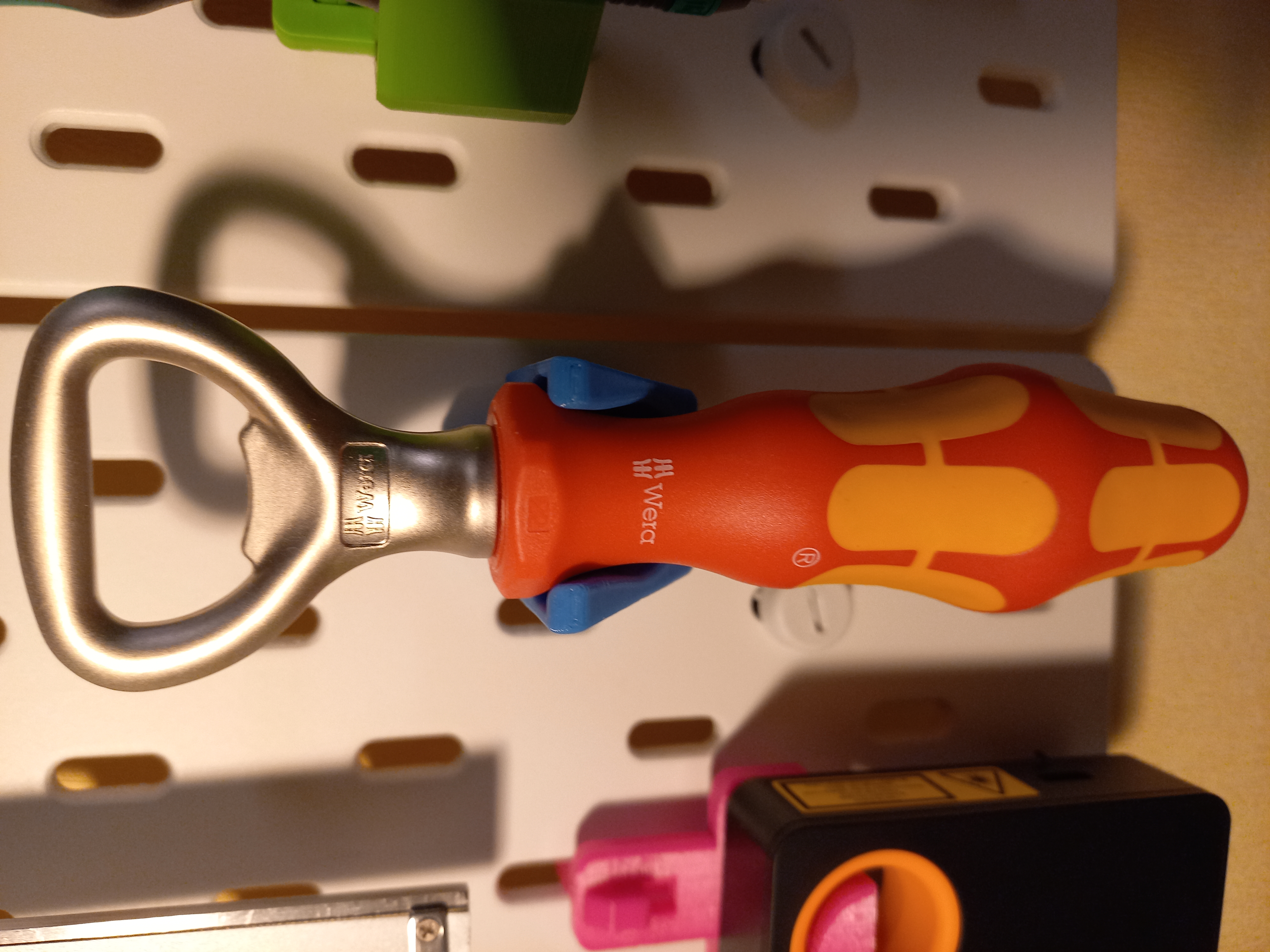 Skadis Wera bottle opener holder