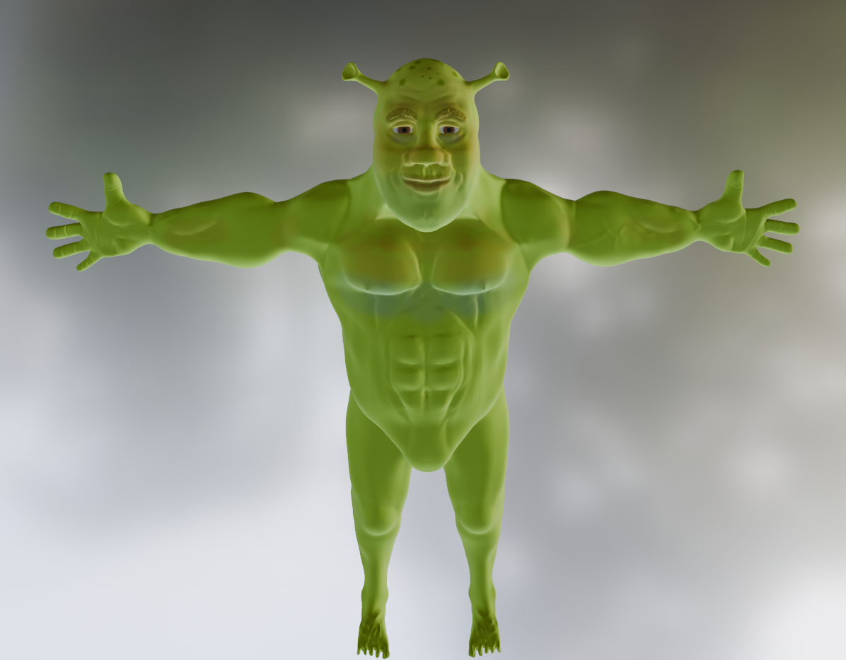 Fully Armatured and painted slightly more sexy Shrek por 3DHippo