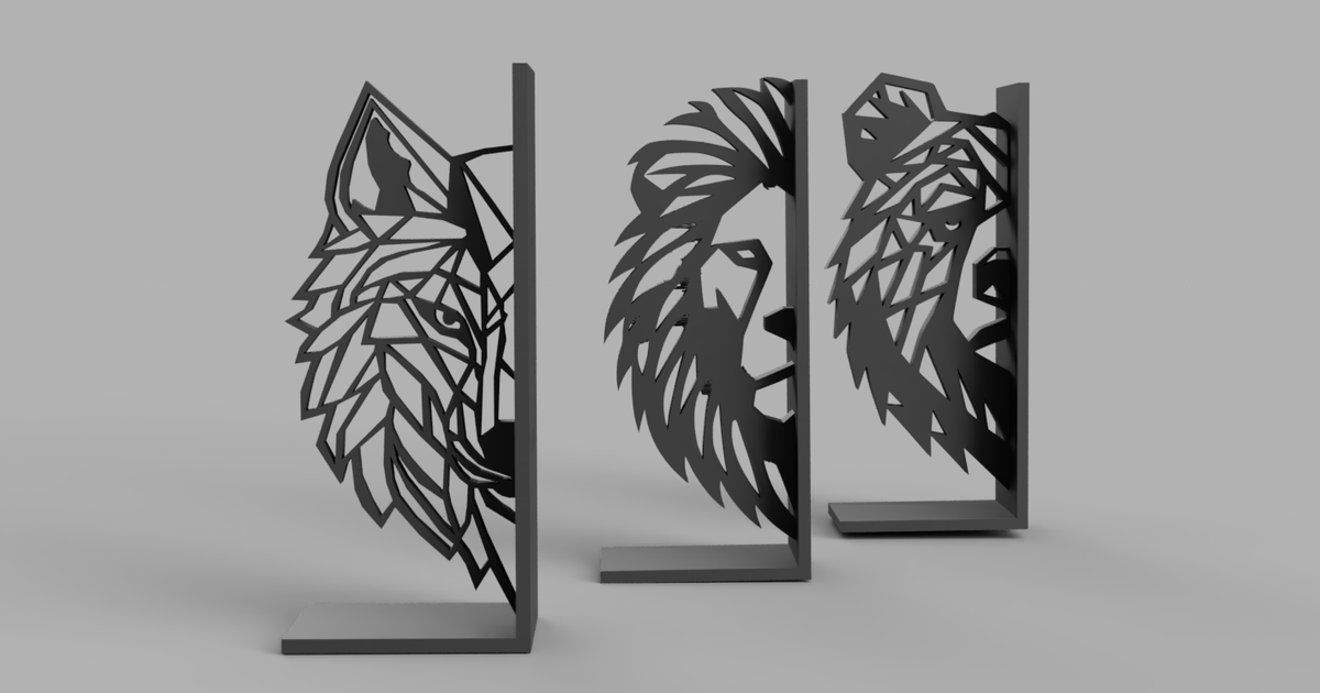 Wilderness Art Bookend by Carlo Clores Download free STL model
