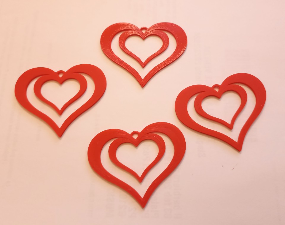 Heart Bookmark/Pendant/Ornament