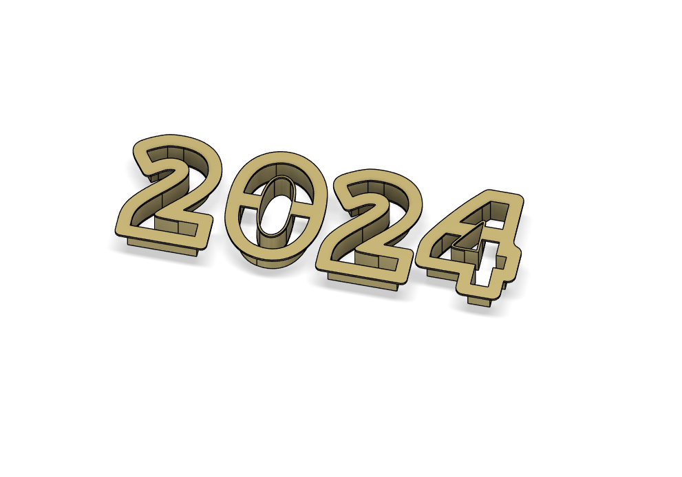 Miniatura 2 do modelo 3D number cookie cutters