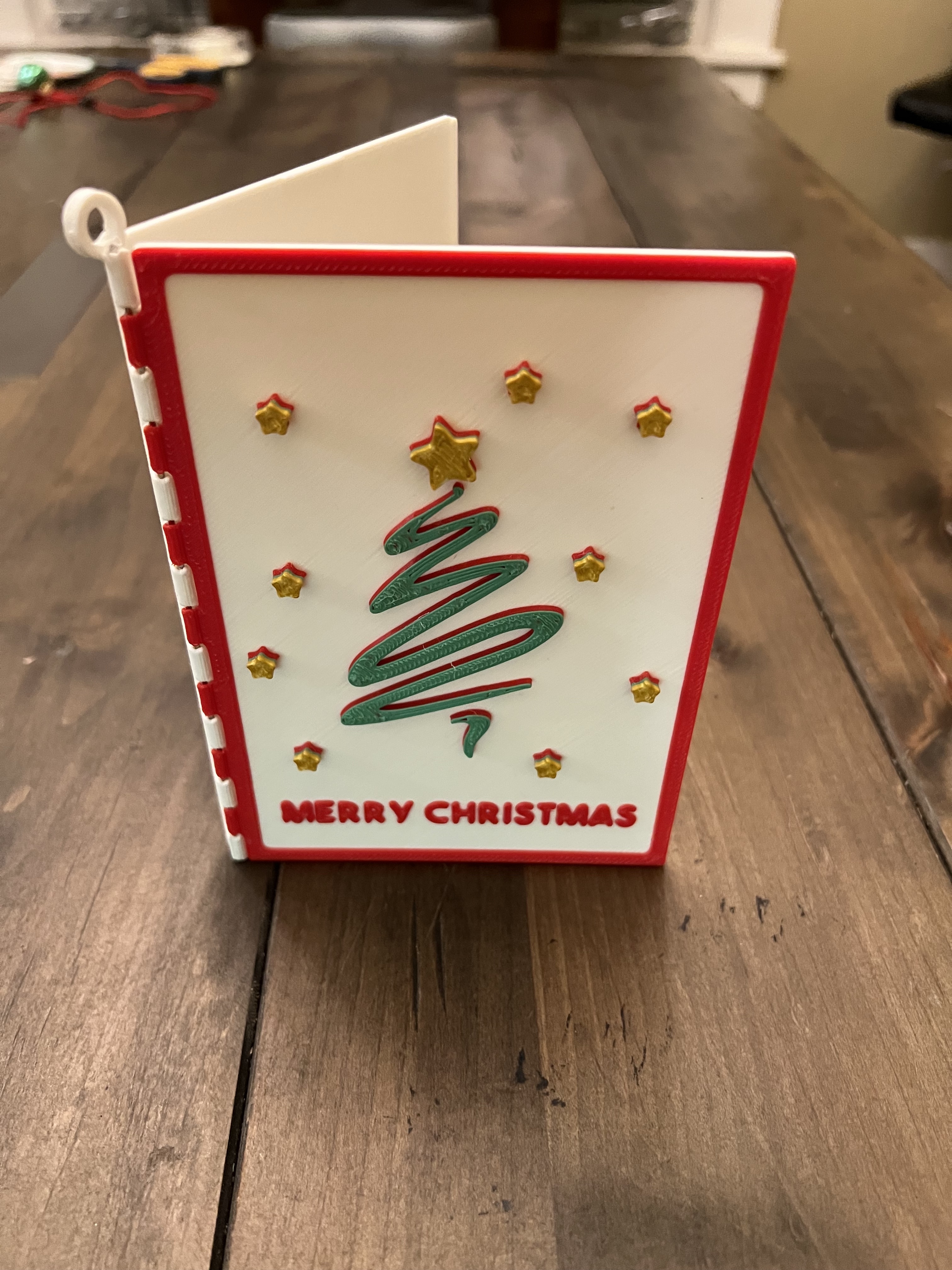 Up to 4 color printable Christmas Card