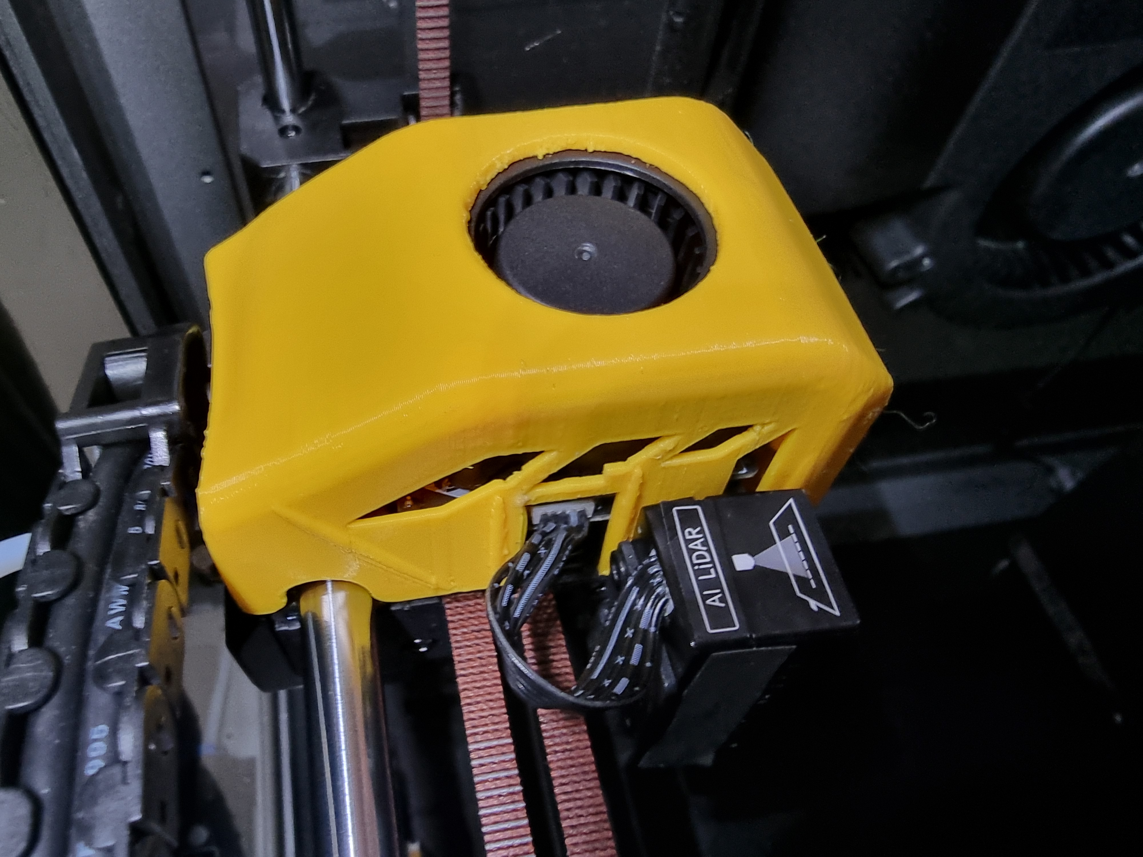 Creality K1 & K1 Max Toolhead Cover/Shroud with LIDAR gap 3D model thumbnail