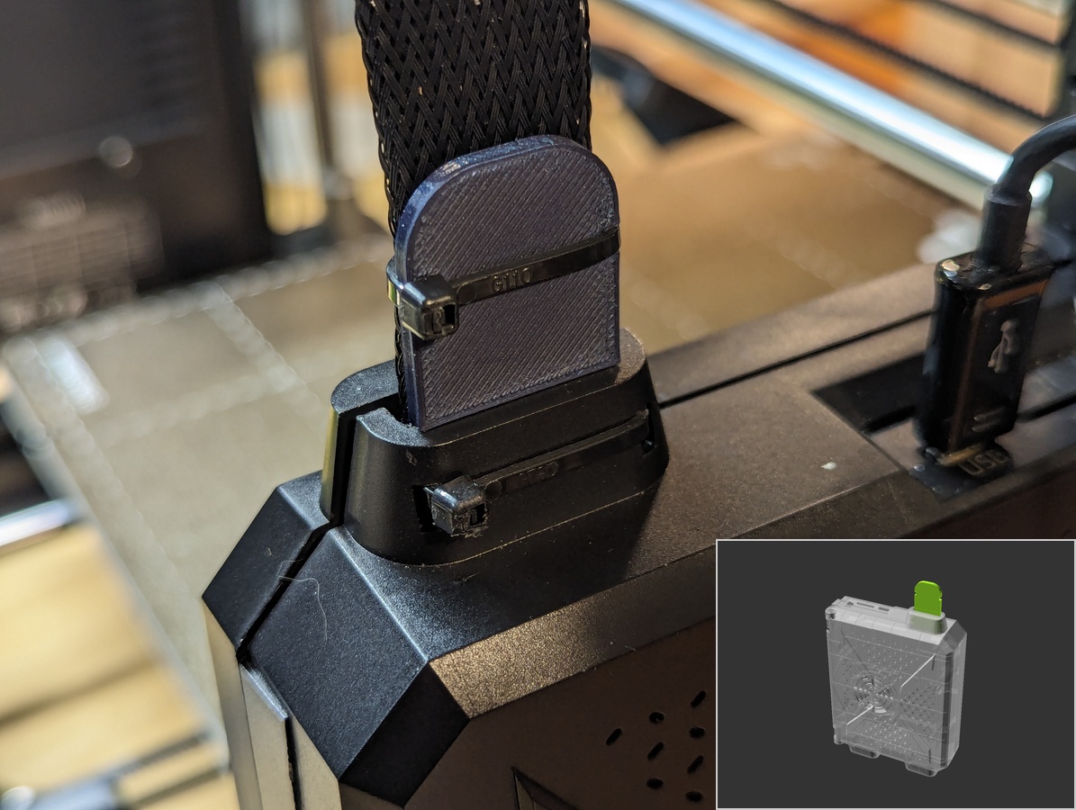 Sovol SV06 Plus mainboard extruder cable support (remix)
