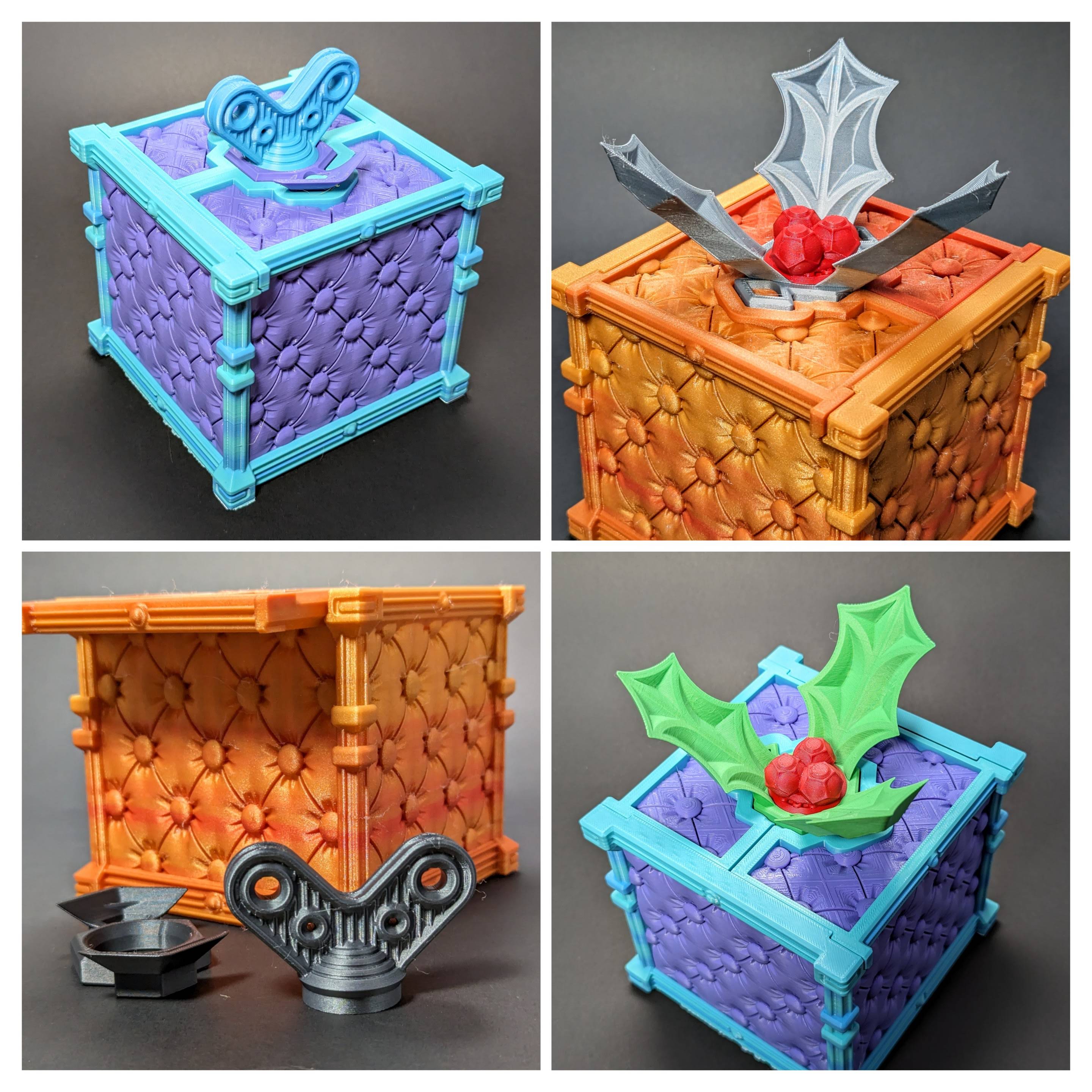 Peculiarity Box (multimaterial and assembly! and bonus holly option!)