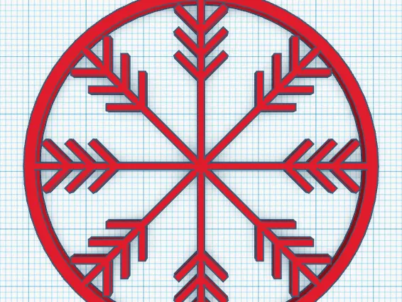 Snowflake christmas ornament