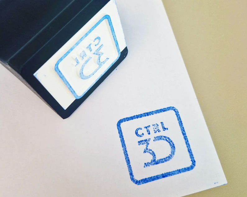 Sello personalizable Control 3D