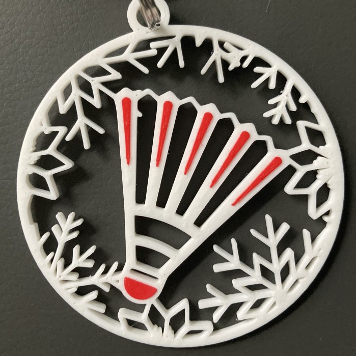 Badminton Christmas Ornament by Tom Download free STL model