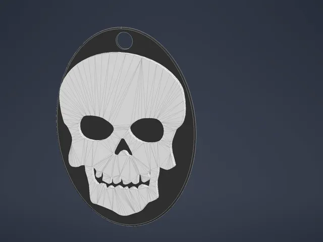 Skull keychain