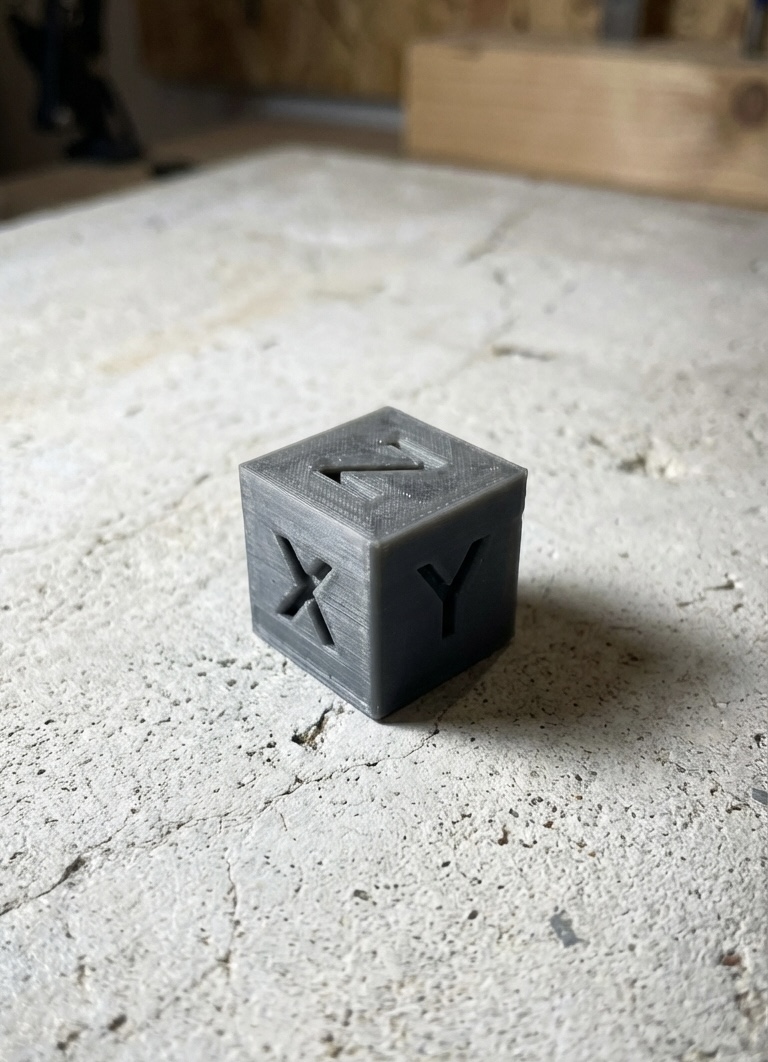 Calibration XYZ cube