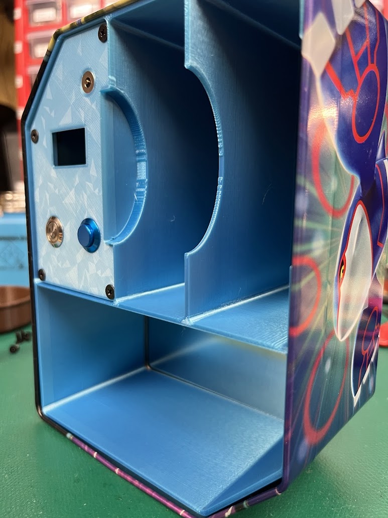Resizable Pokemon tin organizer w/ Digital Coin & Dice