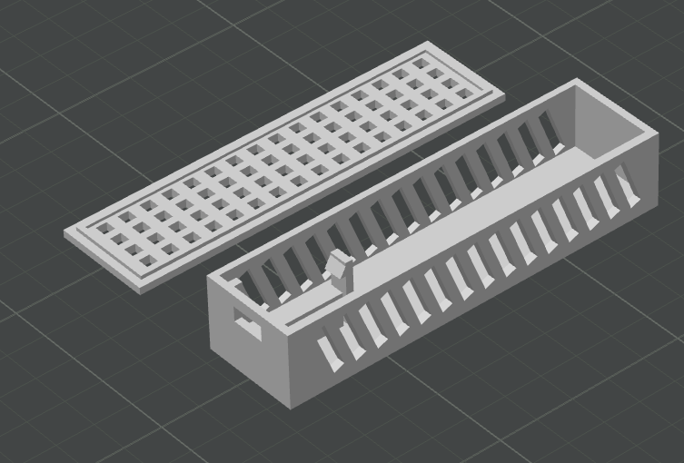 ESP32-C3 case with open space for airsensor(s)