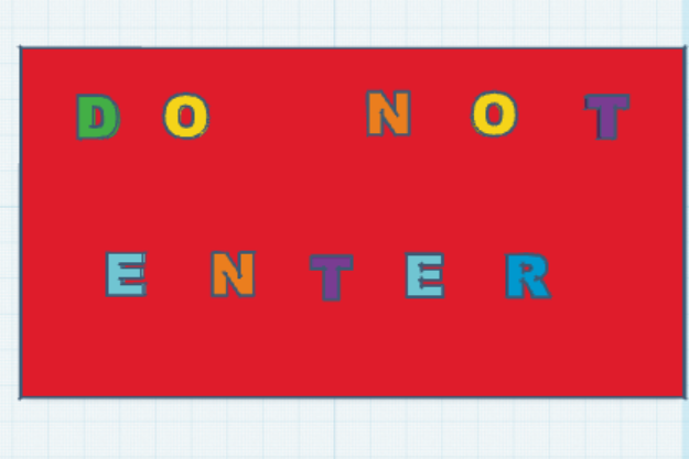 DO NOT ENTER sign