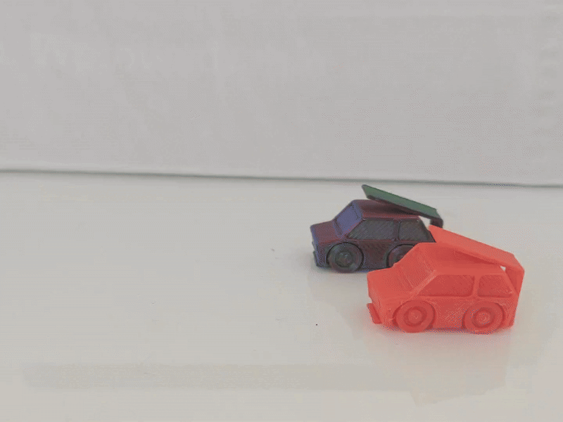 Print-in-place Fiat 126(p/maluch) with a launcher.