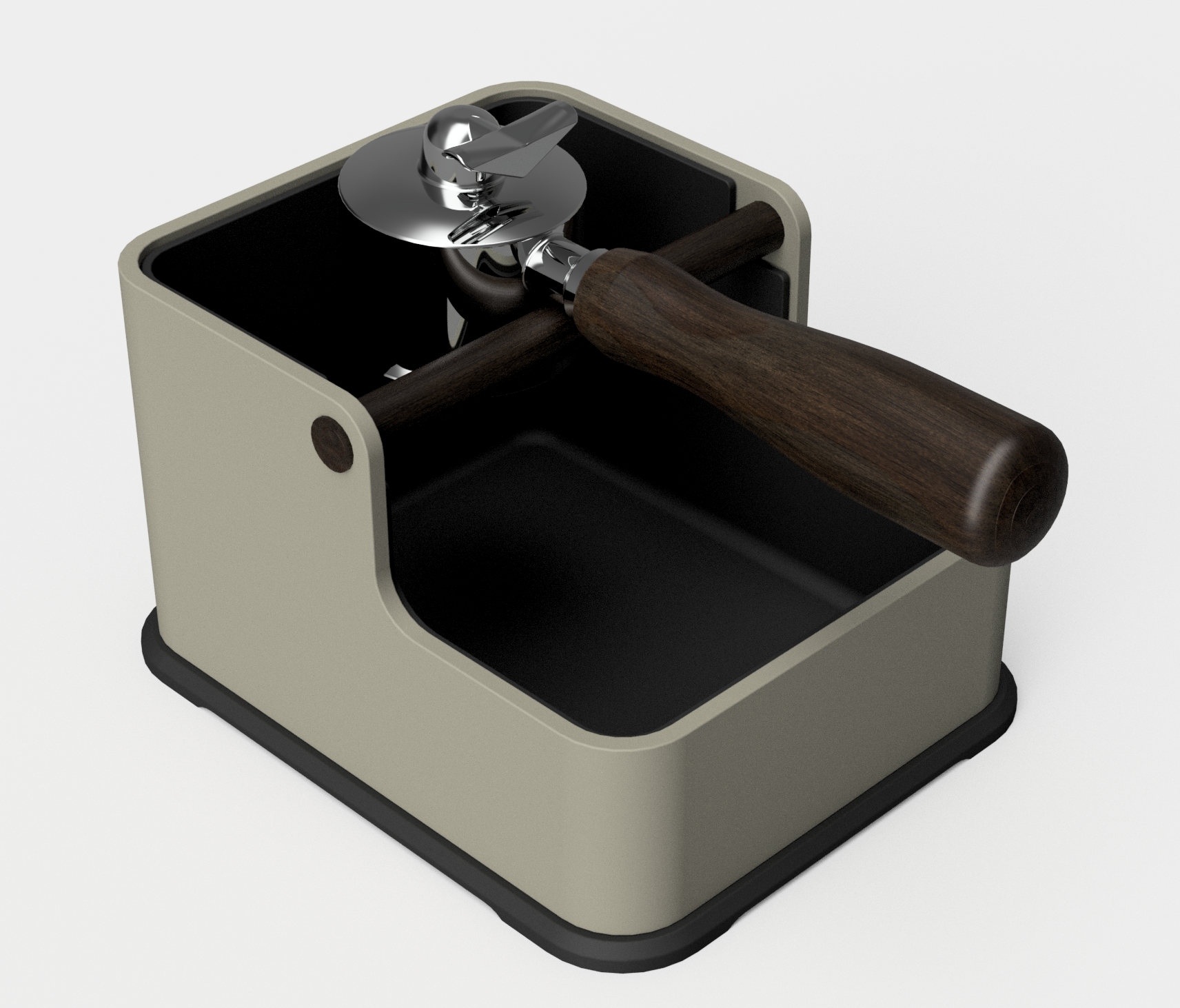 Coffee ground knockbox for portafilters / Abklopfbehälter für Siebträger (Espresso)