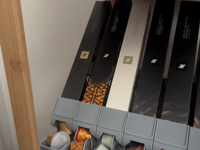 Nespresso Capsule Dispenser (Leaning Vertical Tower)