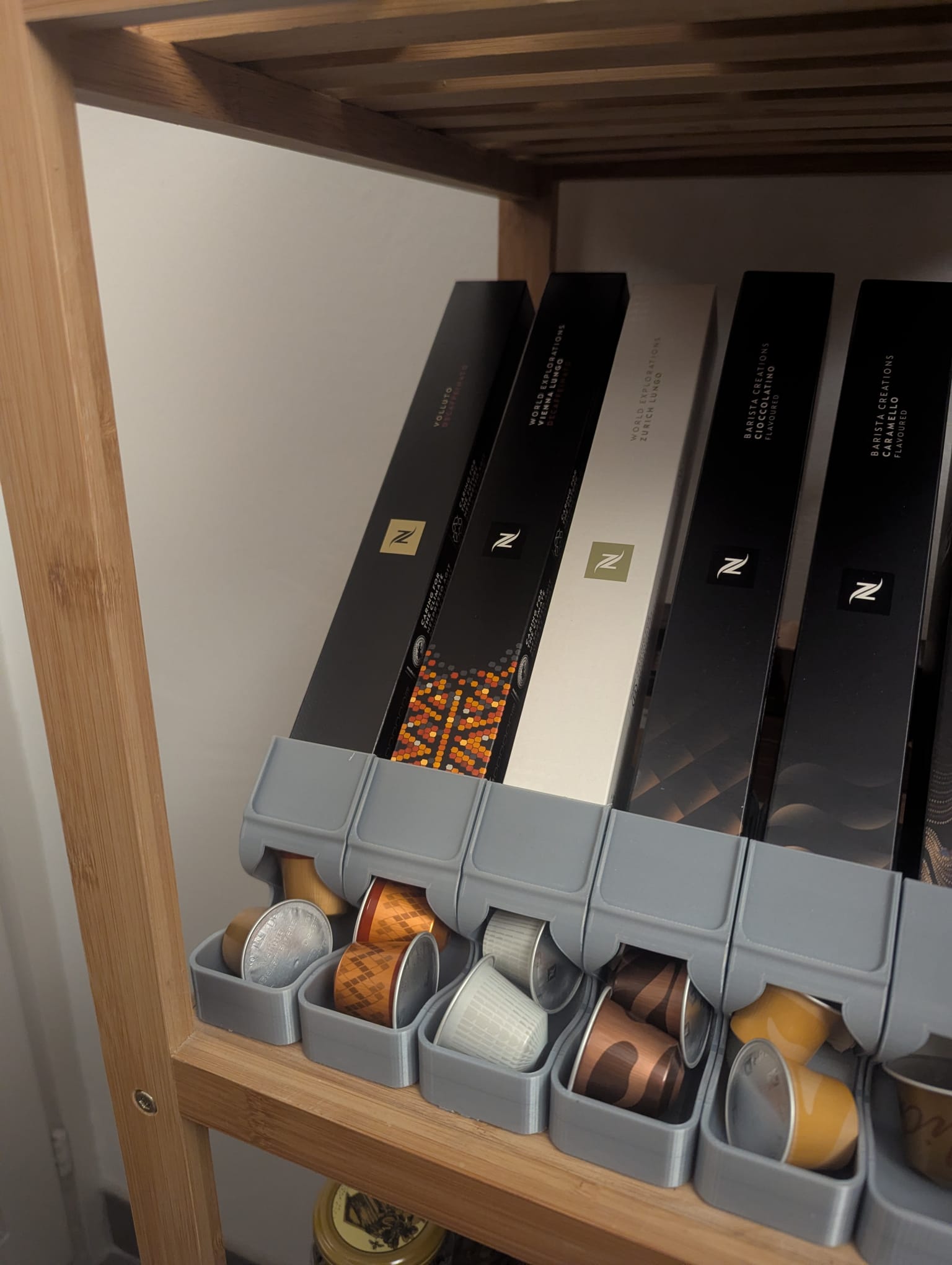 Nespresso Capsule Dispenser (Leaning Vertical Tower)