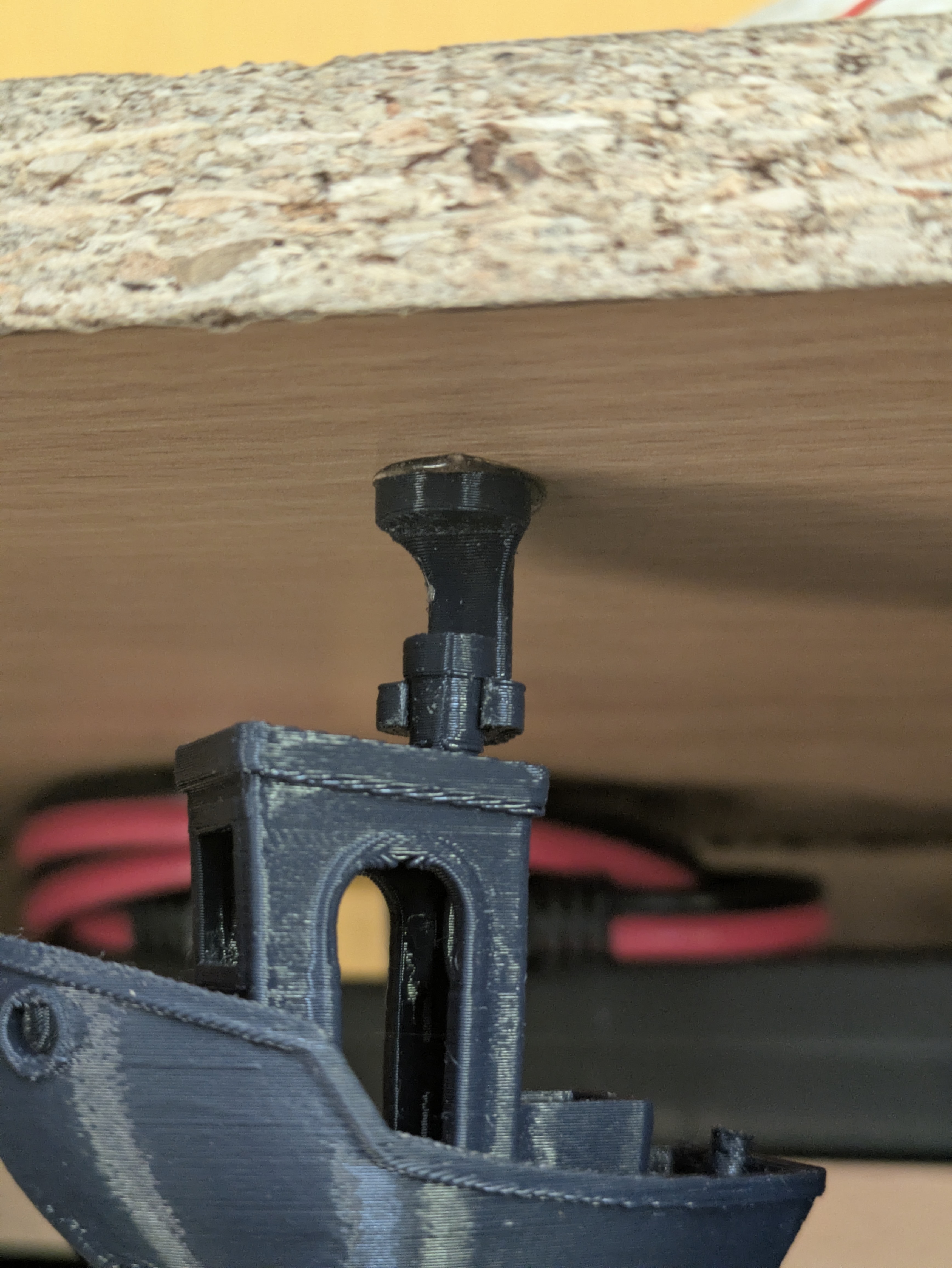 Single Benchy undershelf hanger 3D model