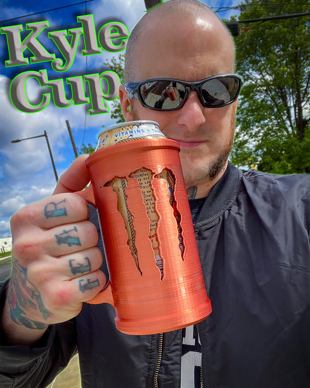 The OG Kyle Cup - 16oz Energy Drink Can Can Holder!