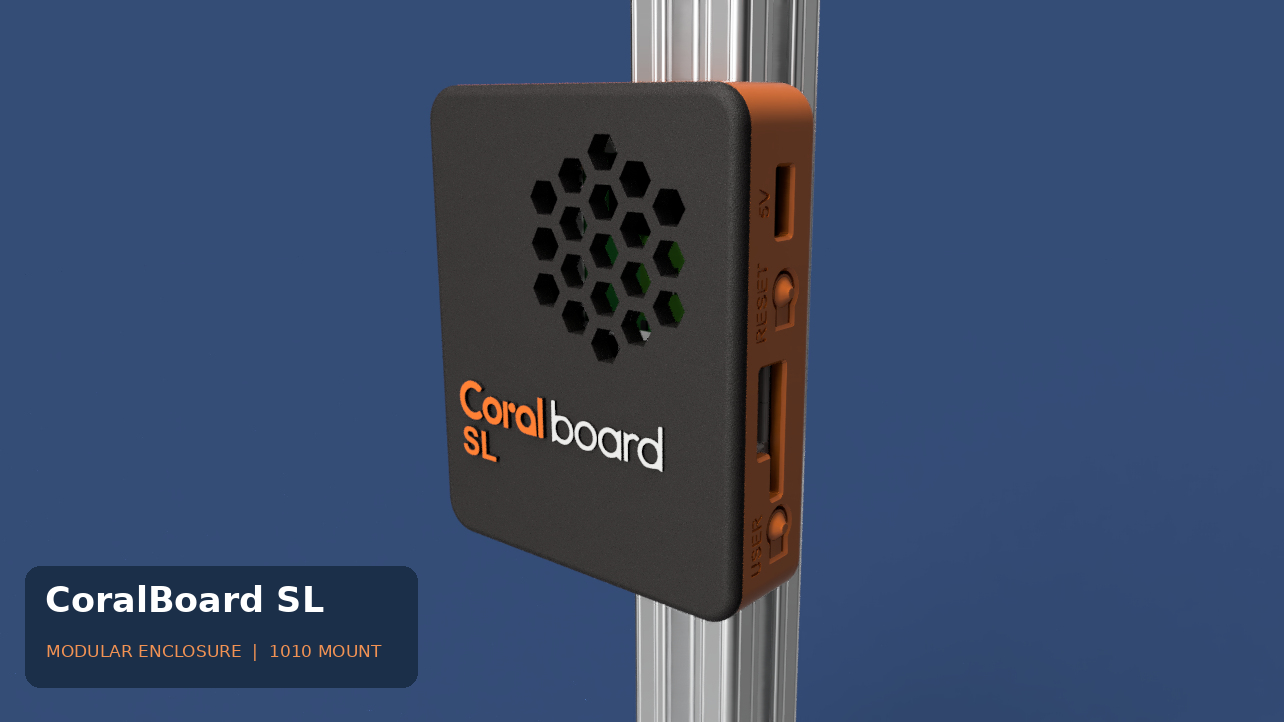 CoralBoard SL – Modular Industrial Enclosure & 1010 Mount — STL Grátis ...