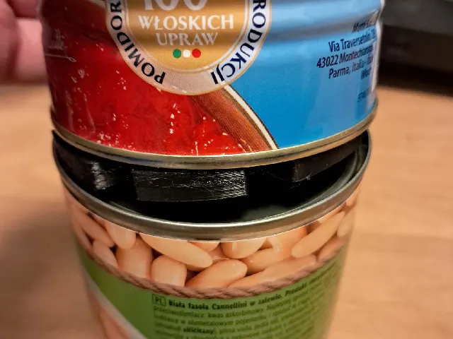 Food can stack adapter