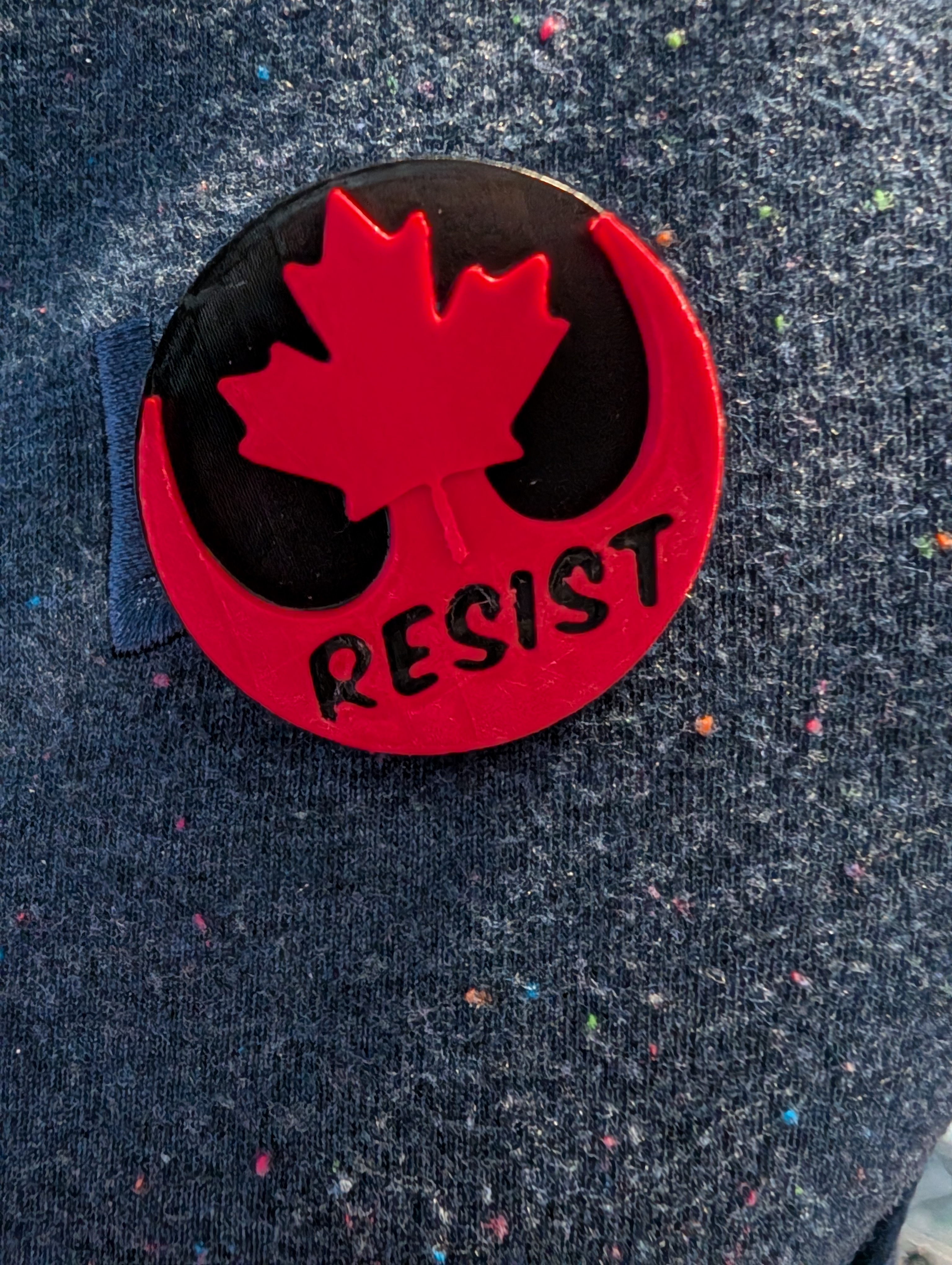 Canadian Resist Pin