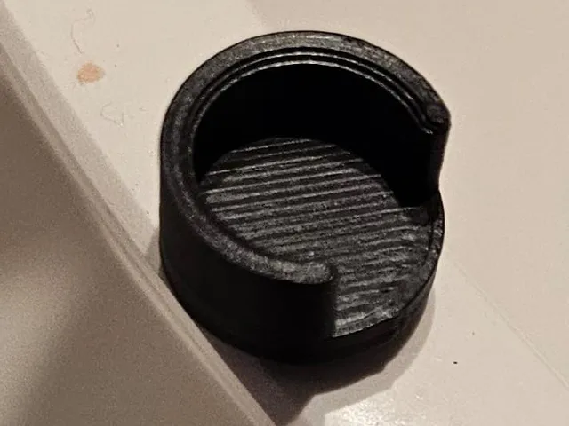 Cabinet push latch cap