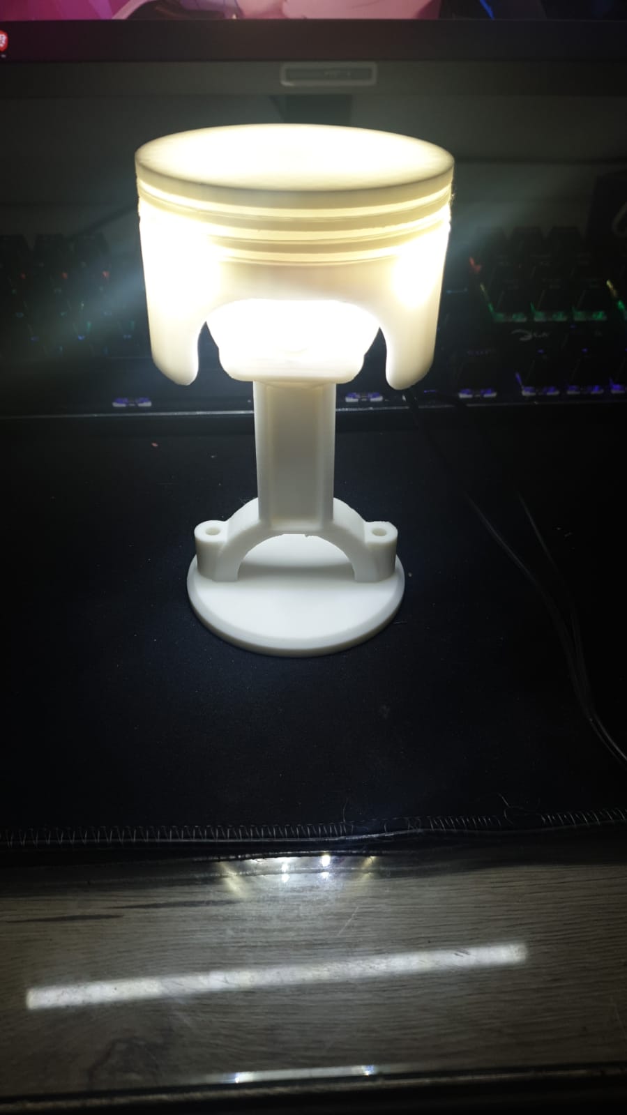 piston desk lamp
