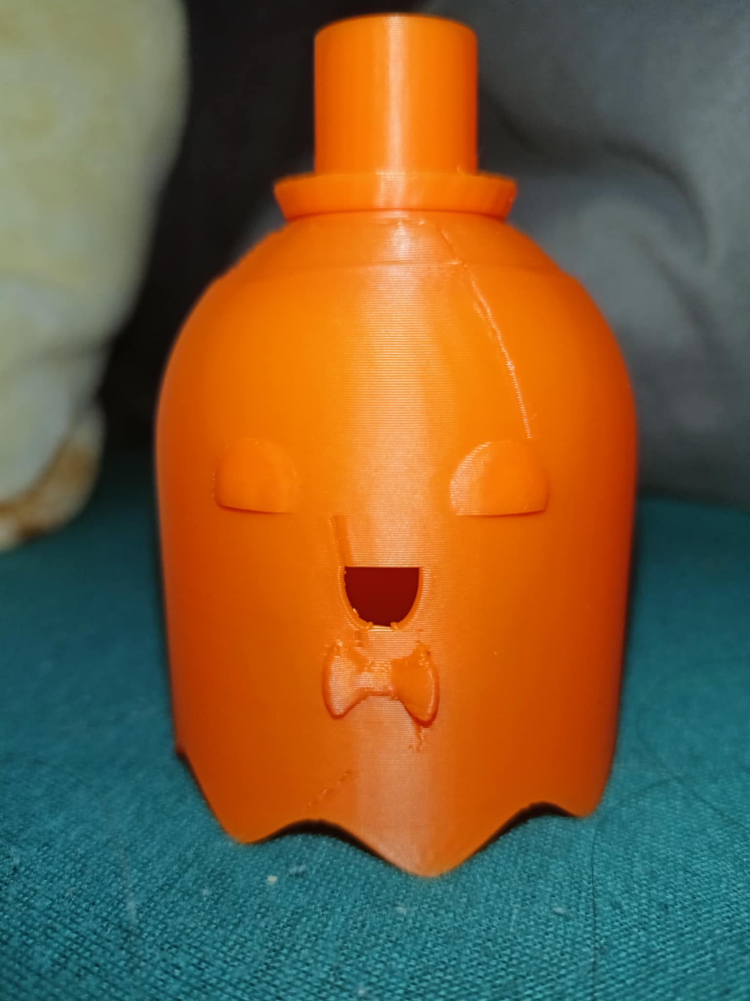 Cute ghost with hat add-on and bowtie