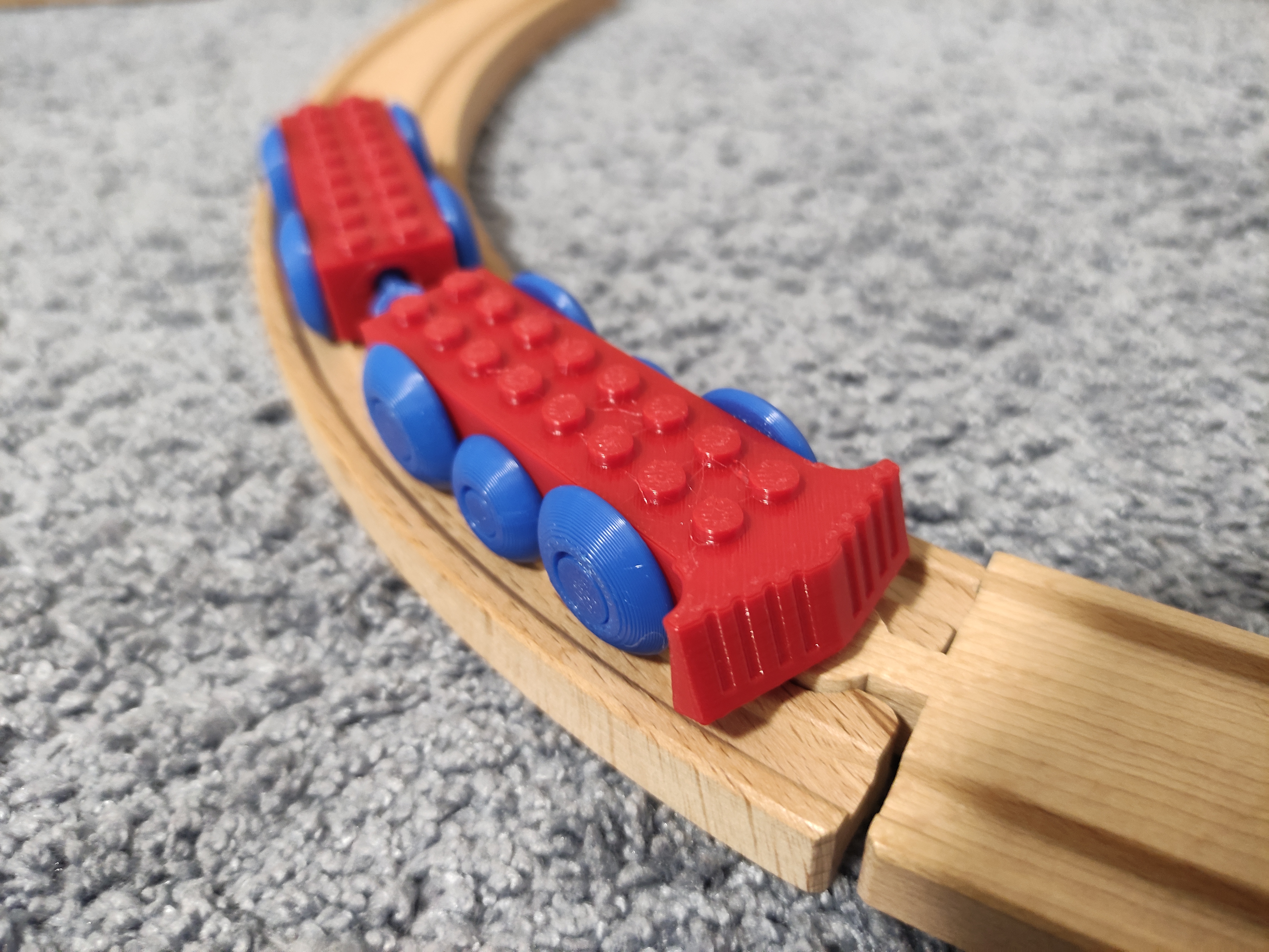 Tiny train Brio/duplo adapter