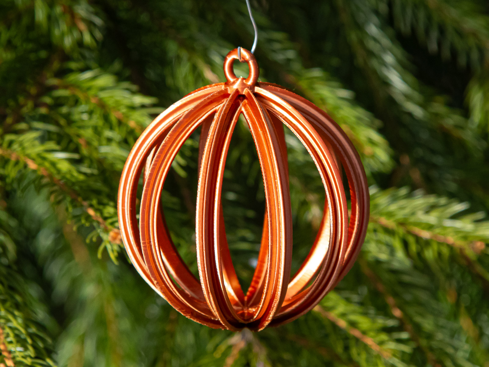 Open Christmas Ball with Ribs 2025