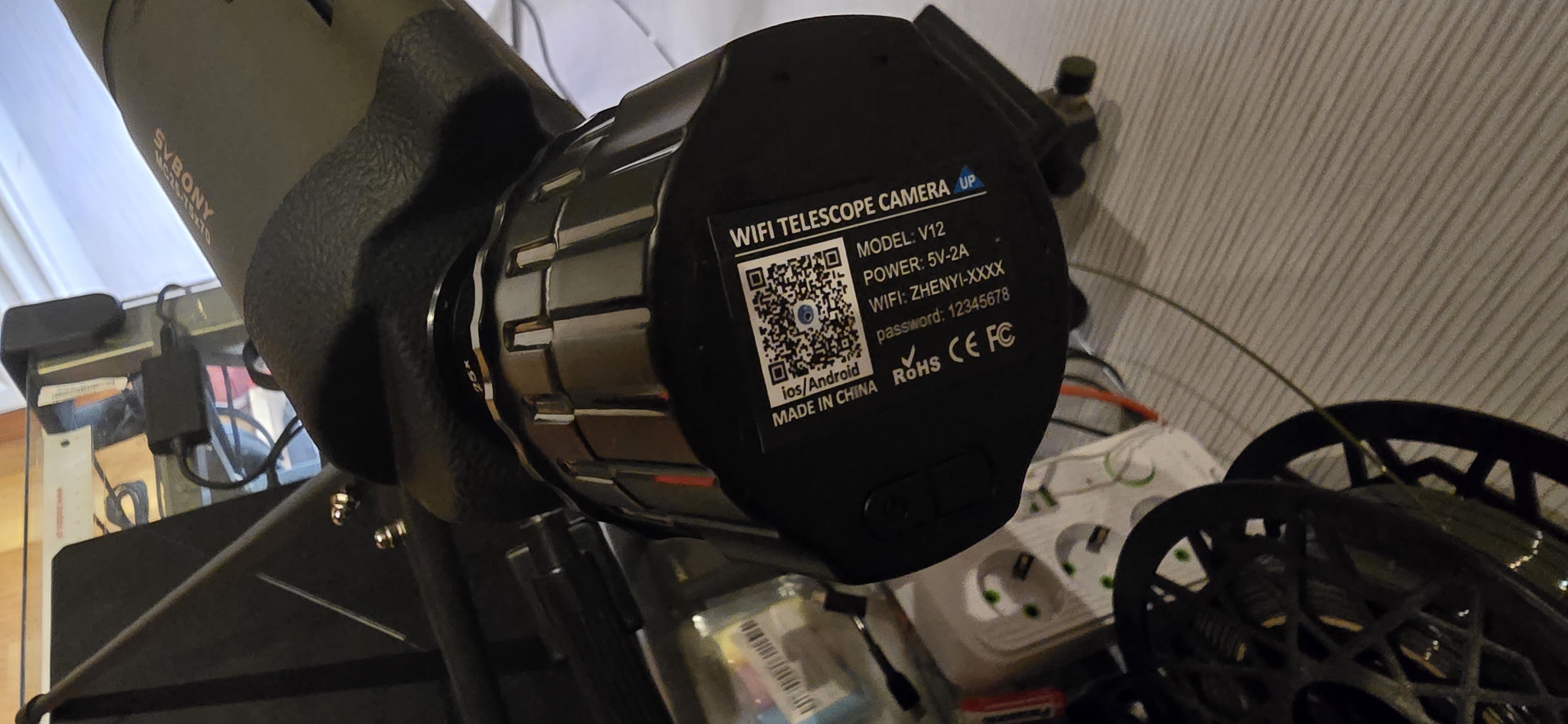 WIFI telescope v 12 reduction for SVBONY spotting scope