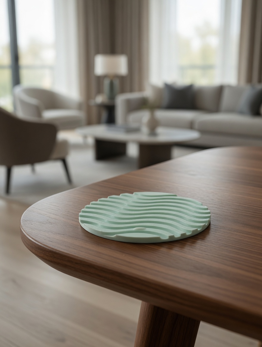 Miniatura 5 do modelo 3D Wavy Ocean Coaster