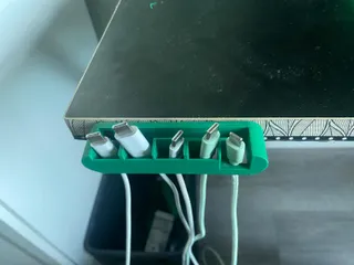 Cable holder for desk (5 cables)