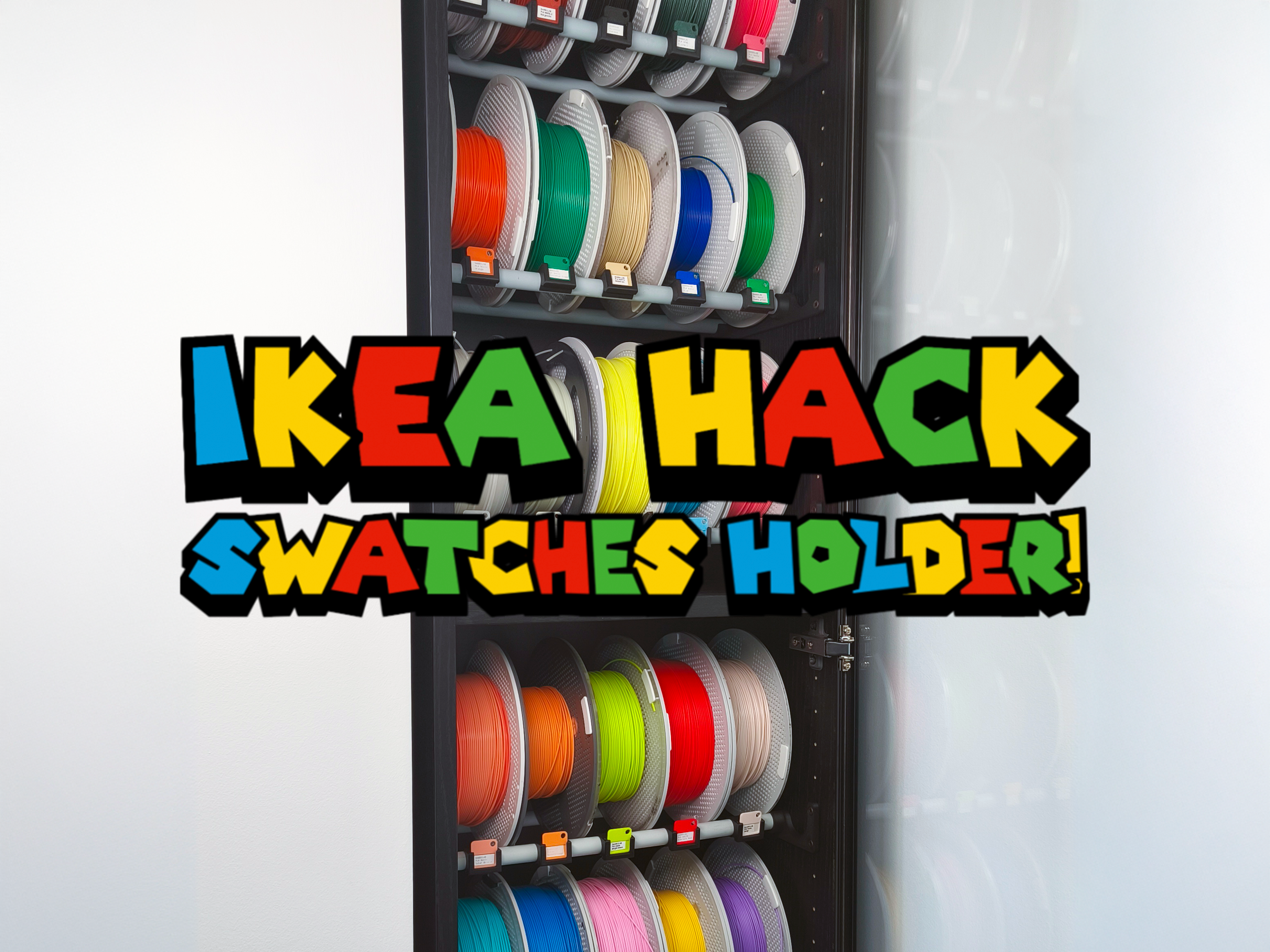 Billy Ikea Hack, Swatches Holder