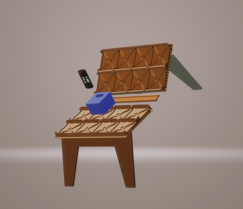 Gridfinity Couch armrest table [ fully adjustable! ] — miniatura 3