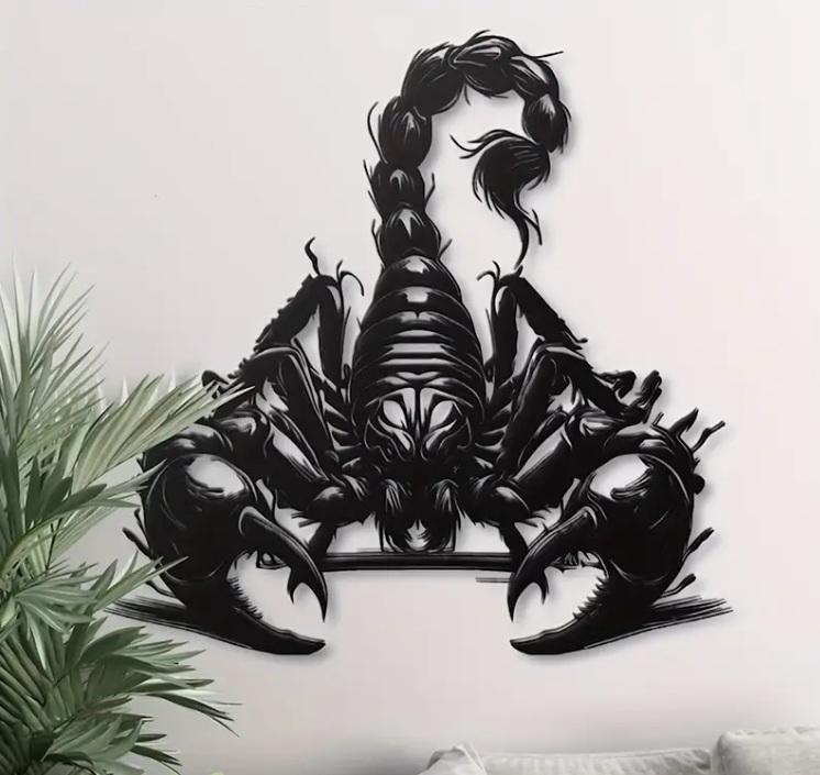 Black Scorpion Wall Art
