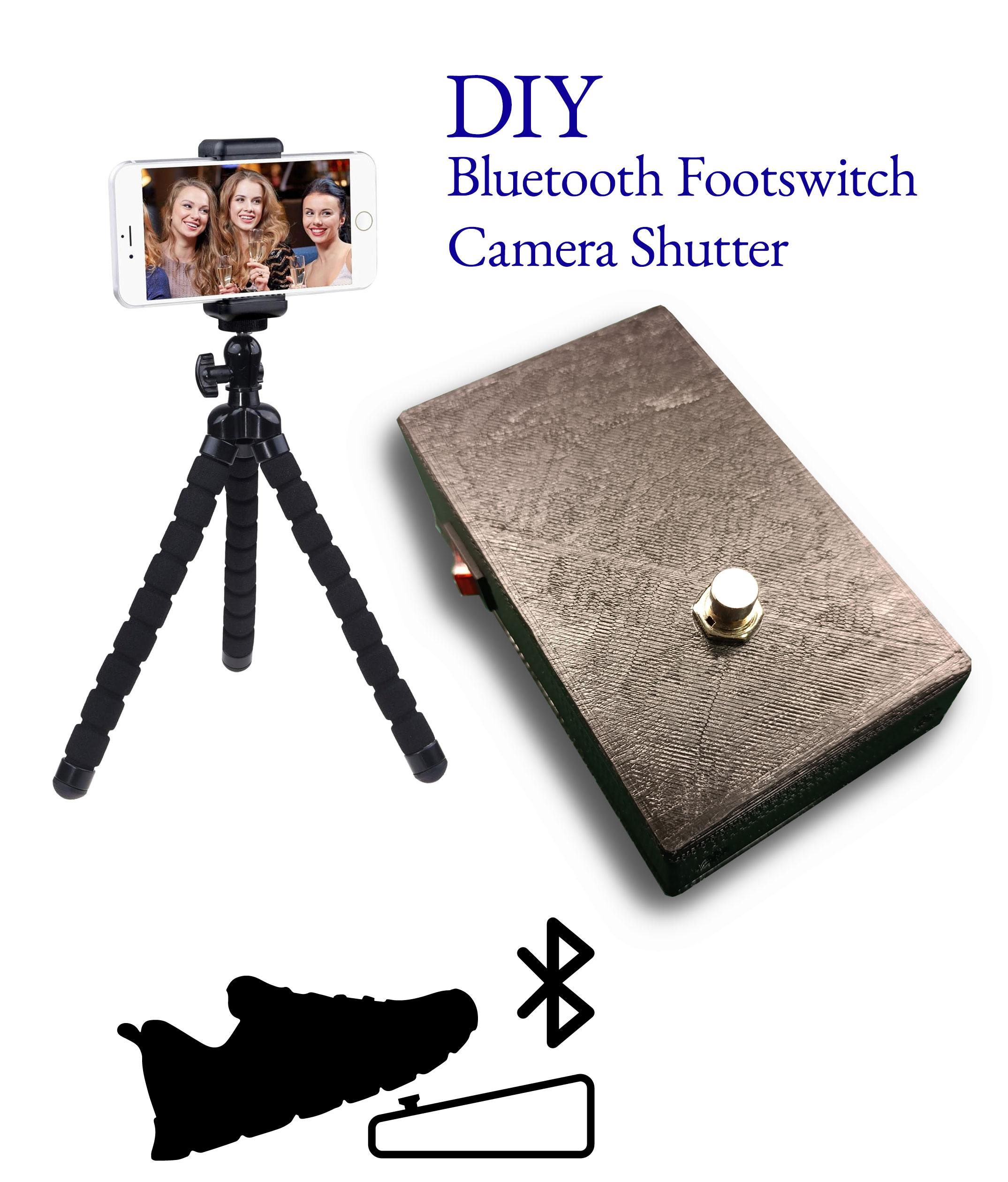 DIY Bluetooth Footswitch Camera Shutter Controller