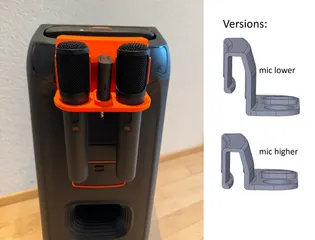 JBL Partybox 320 Microphone Holder - JBL Partybox 320 Mikrofon Halterung