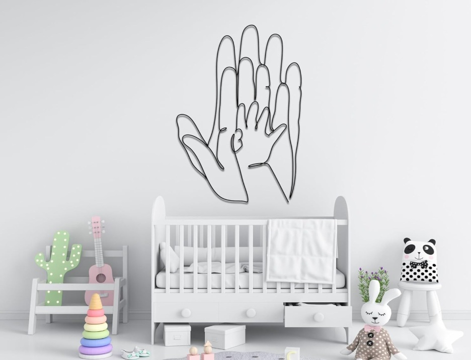 Family Hands Line Art