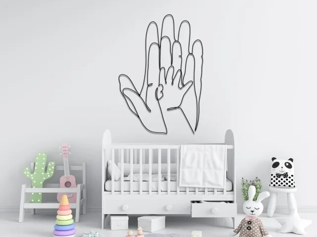 Family Hands Line Art