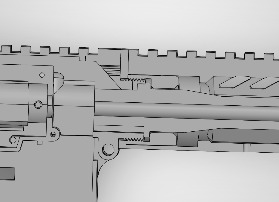 Airsoft AR handguard — miniatura 2