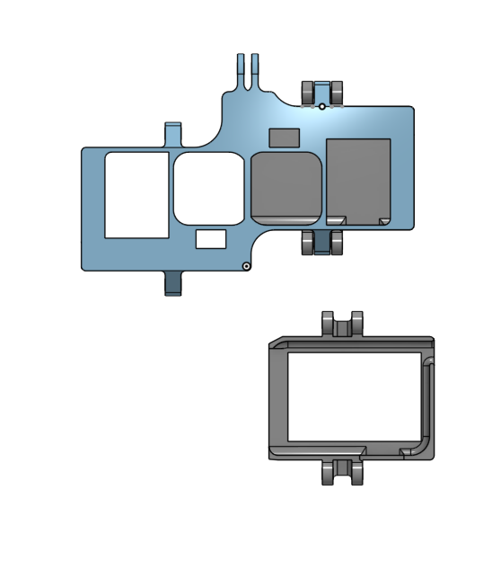 Gopro 10 holder for 3D videos