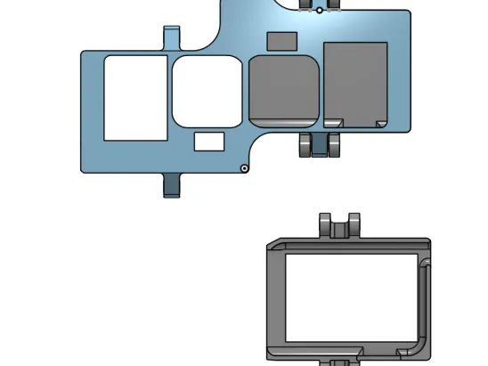 Gopro 10 holder for 3D videos