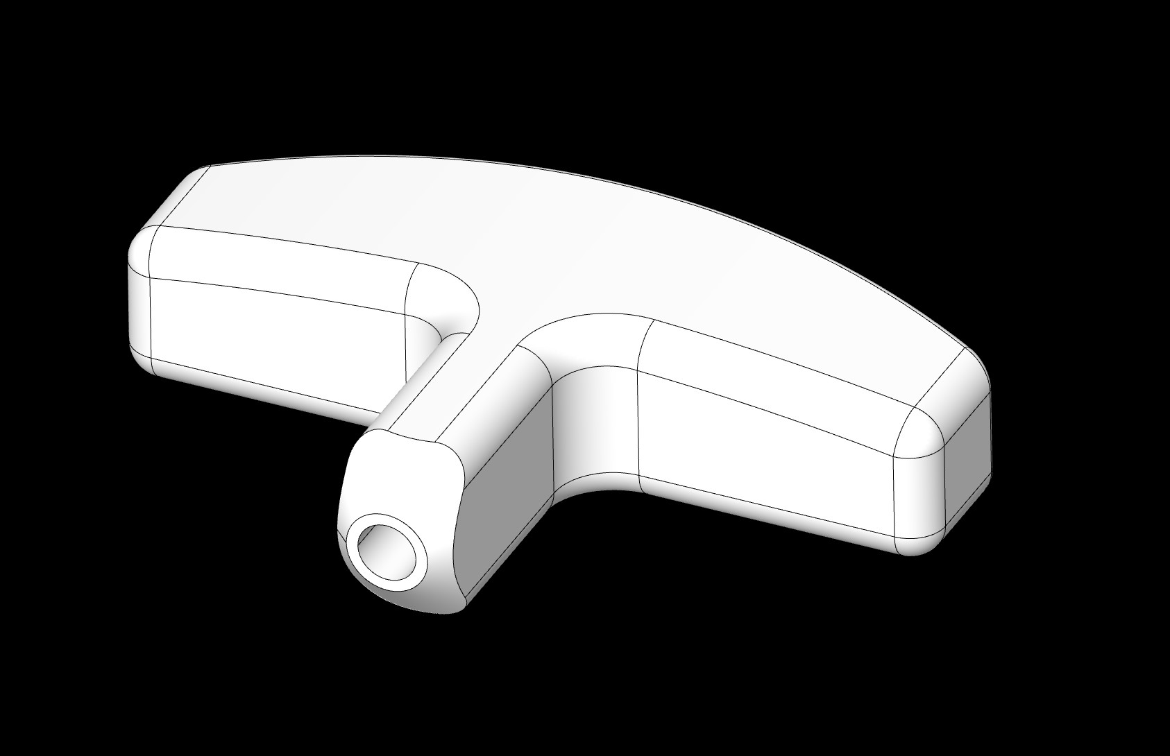 Miniatura 5 do modelo 3D Lawnmower pull start handle