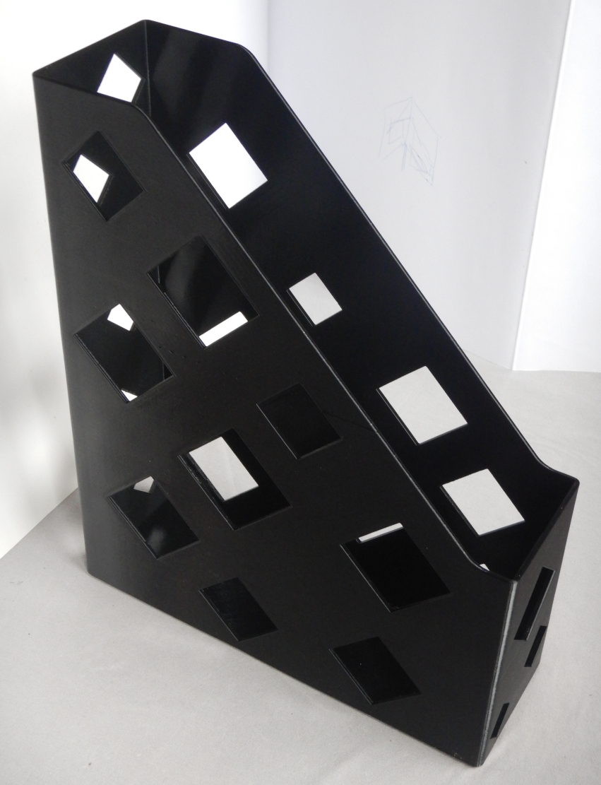 Zeitschriftensammler A4 "Karo" magazine rack storage Zeitschriftenständer Organizer Organisierer A4