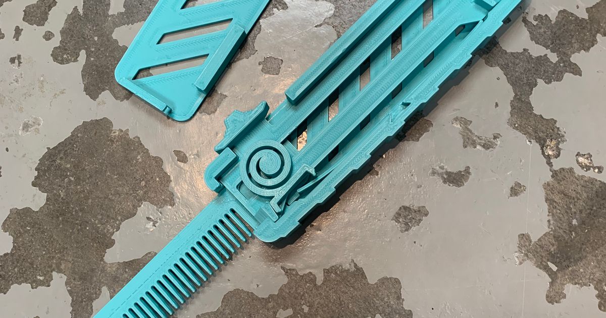 Comb Blade with more durable spring attachment for no rubberband OTF by ...