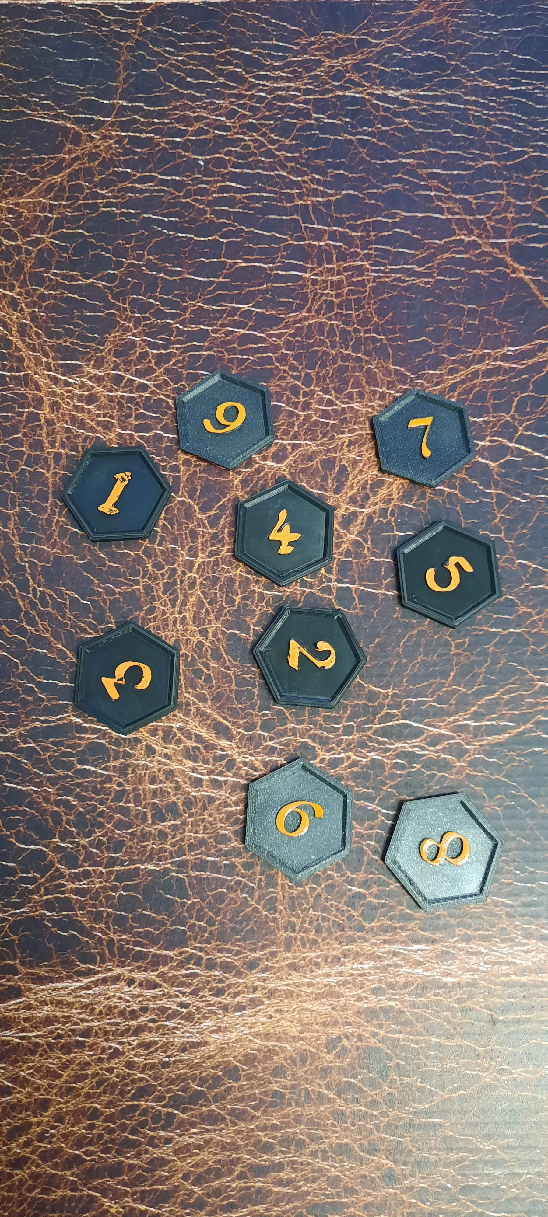 Magnetické žetony 1-9